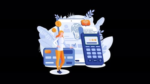 Modern Corporate Digital Payment Security Animation
