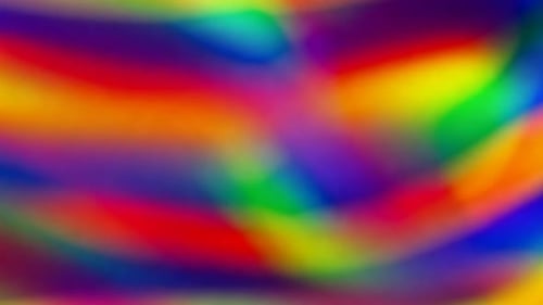 Abstract Vibrant Rainbow Gradient Fluid Motion Background