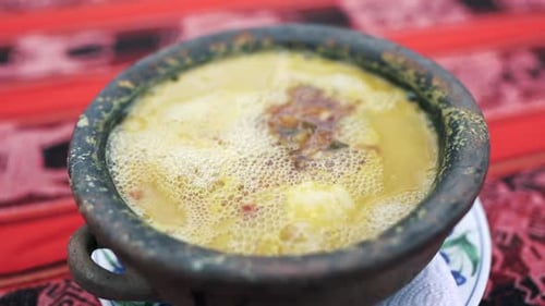 Estofado tradicional andino nativo de Locro. Comida típica del norte de Argentina Gastronomía sudamericana