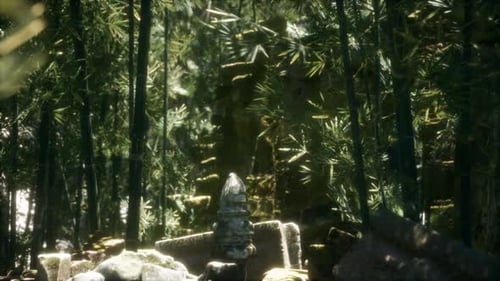 Ruins of Famous Temple in Cambodian Angkor Wat Area