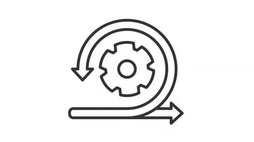 Agile development line animation