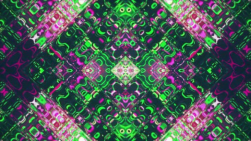 Vivid Dynamic Liquid Rhombic Pattern