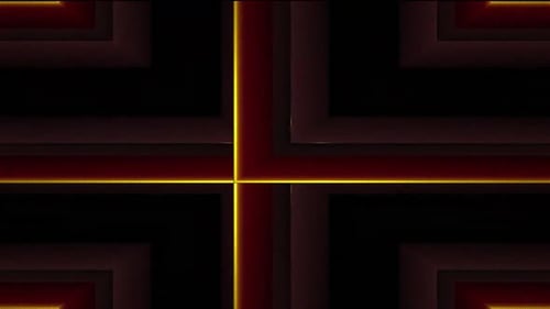 Glowing Neon Geometric Lines Motion Background Loop