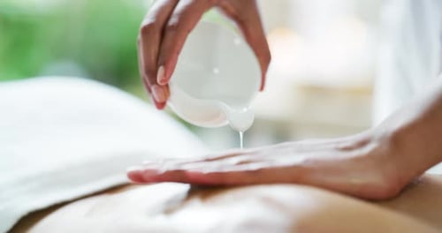 Oil Massage at Spa for Relaxation