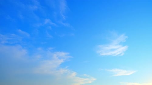 4K : Timelapse of the blue sky with white clouds, Time-lapse footage.