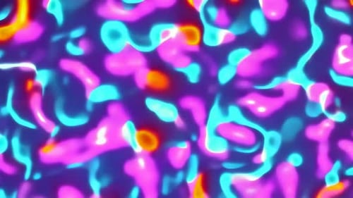 Abstract Fluid Neon Background Animation