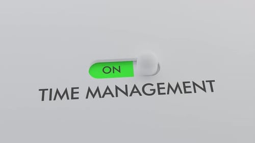 Switching on the TIME MANAGEMENT switch