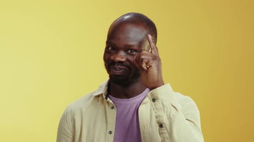 A Comical Video of a Bearded Man in Humorous Exaggerated Moments