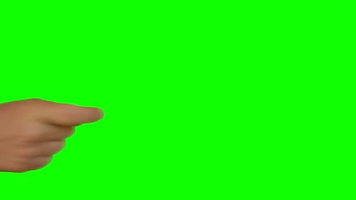 Gestenpaket Weibliche Hand: Berühren, Klicken, Tippen und Streichen auf dem grünen Chromakey-Bildschirm vergrößern