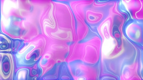 Iridescent Abstract Fluid Motion Background Loop