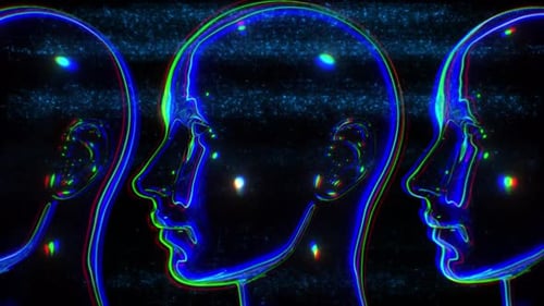 Reflective Neon Heads 02