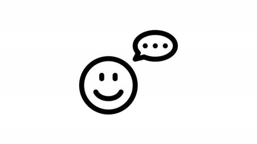 Animation des Lächelnlinien-Icons