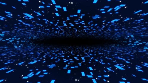 Digital Particles and Digital Data Network Connections High Speed Connection and Data Analysis