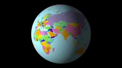 Earth Globus Map Rotating