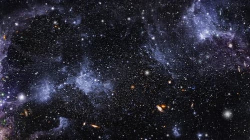 Animated Deep Space Starfield and Nebula Flythrough Background