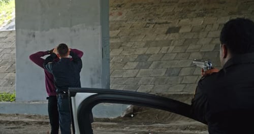Tension Under the Bridge A Scene of Arrest Unfolds Amidst Chaos and Community Conflict
