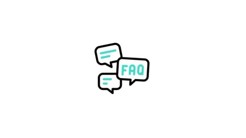Modern Animated FAQ Icon for Information Support