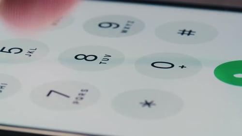 Dialing Number on Smartphone Keypad to Make Call