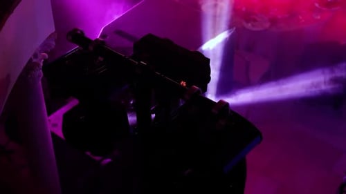 Colorful Lights Display Equipment Shines at an Event