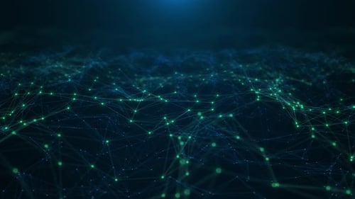 Abstract Geometric Background Plexus Mesh Backdrop Complex Digital Network Technology Big Data