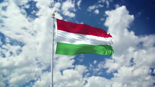 Hungary Realistic Waving 4k