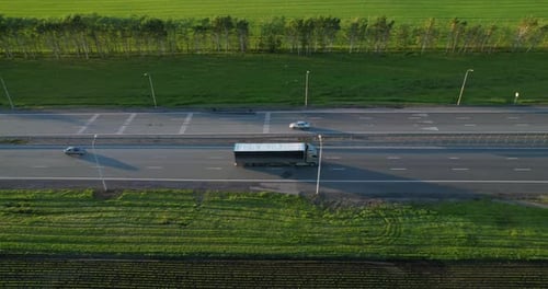 Freeway on a Sunny Summer Day