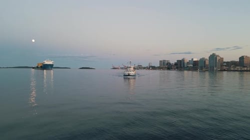 Aerial View of the Halifax Ferry Transport Canada