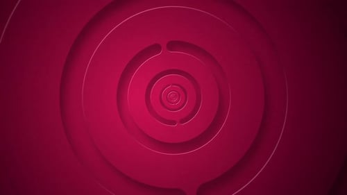 Seamless Looping Geometric Red Circles Background Animation