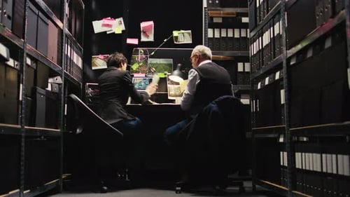 Des agents découvrent l'endroit où se trouve un criminel