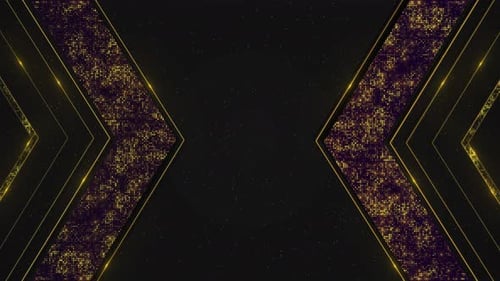 Golden Wave Flow Line Rise Particle Stripes Oscar Nomination Background Video Luxury Awards Ceremony