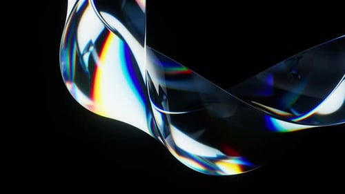Colorful curve glass with dispersion