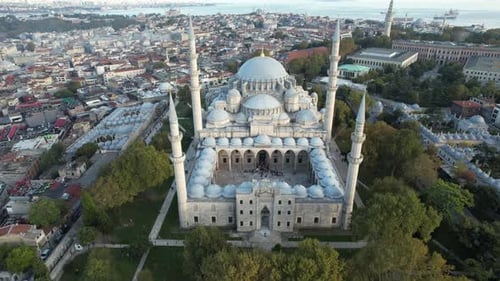 Süleymaniye-Moschee aus der Luft