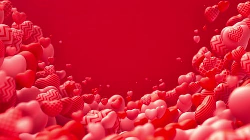 Romantic Floating Hearts Background for Celebrations