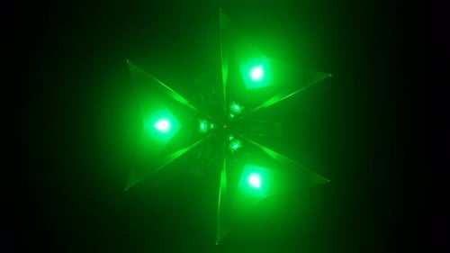 Flashing Strobes Bring Futuristic Energy to an Abstract Colorful VJ Loop