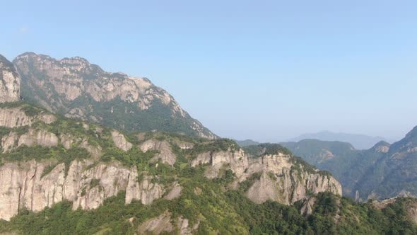 Aerial View of Yandang Mountains Cliffs in Wenzhou China, Nature Stock ...