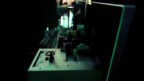 Vertical Format of Vintage Shot of Obsolete Technology