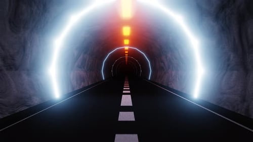 Neon Tunnel To The Unknown Loop