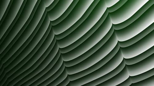 Dynamic Green Wave Abstract Flowing Motion Background