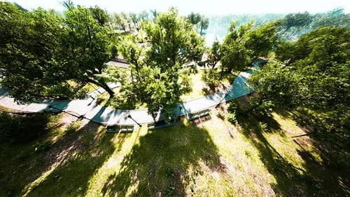 Aerial View of Beautiful Park