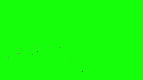 Collapse Sammlung: Chroma-Keying-Effekt kleiner Steine, die von links oben auf das Geröll fallen
