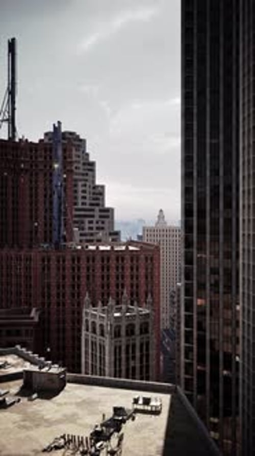 A Cityscape View From High Rise