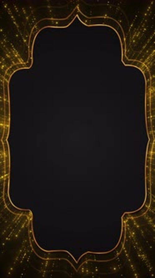 Christmas Frame Abstract Luxury Glitter Particles Empty Square Emits Shiny Particles Glitter Award