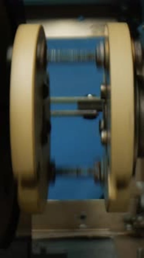 Rotation Of A Mechanical System In An Automotive Engine Factory