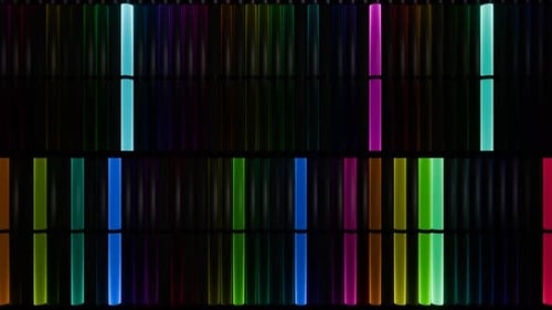 Tonos multicolores de las luces de neón VJ Loop