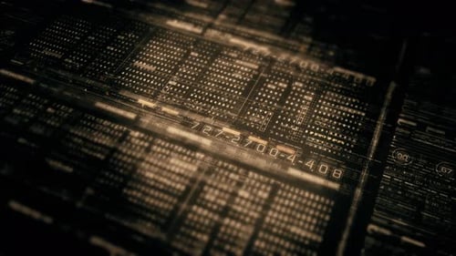 Contexte de l'interface utilisateur avancée de la simulation de matrices de données 01