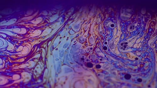 Acrylic Spray Bubbles Wave Liquid Oil Paint Art