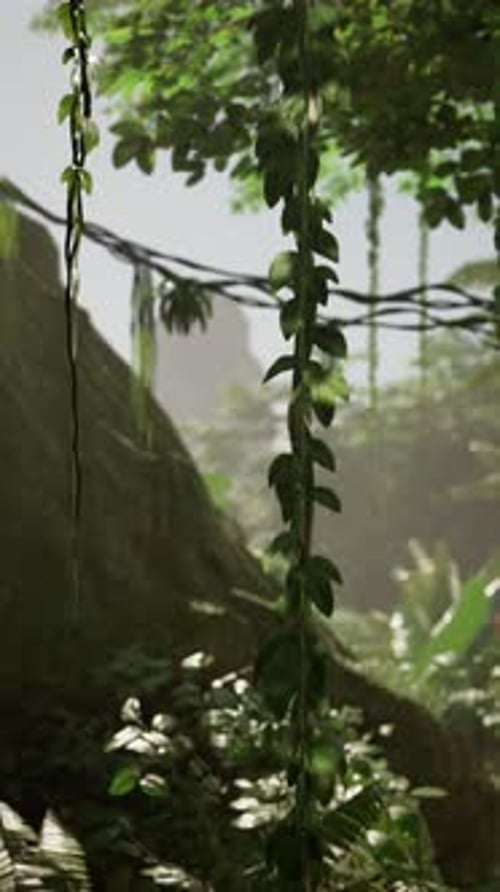 Green Plant Hanging From Tree