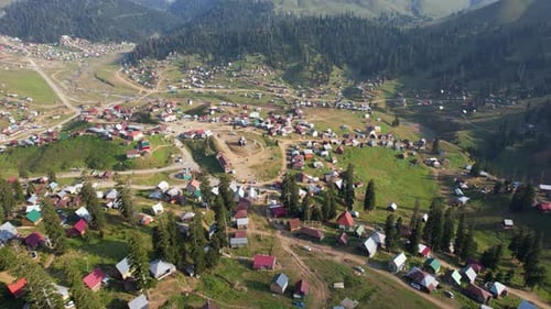 Summer in the mountain village