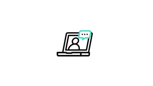 Animiertes Online-Mentoring-Symbol