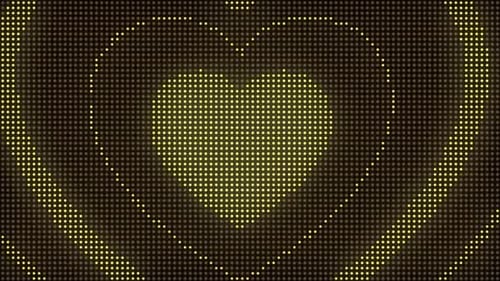 Club Visual Heart Animation Background Video